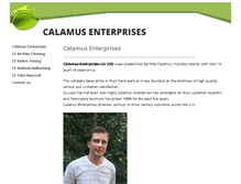 Tablet Screenshot of calamus-enterprises.com
